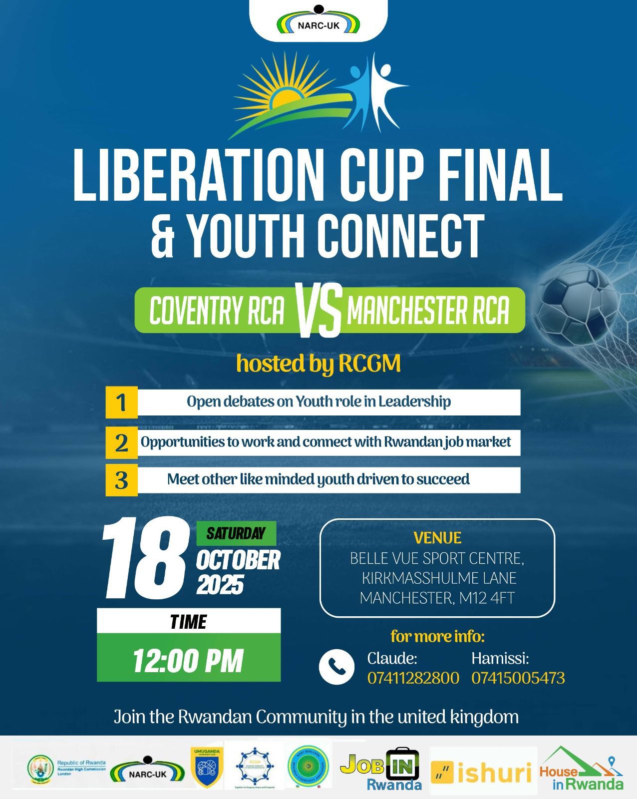 Liberation Cup Final & Youth Connect Event Poster